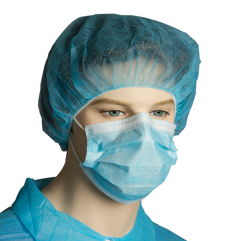 Polypropylene, Surgical Face Mask, Blue, Earloops | 50 masks